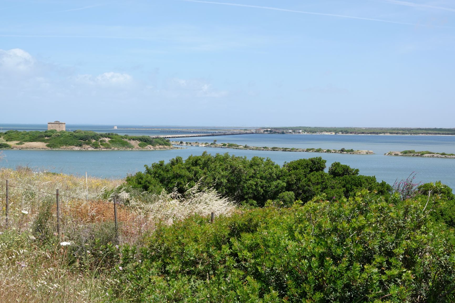 Rückfahrt: Blick auf Marceddi und dem Ponte