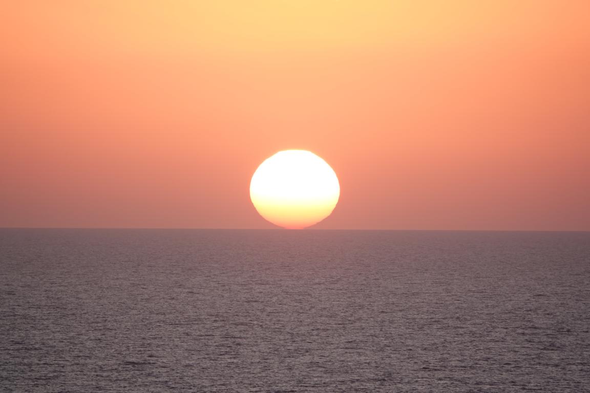 In dieser Woche die Sonnenuntergänge doch oft von keiner Wolke gestört werden.