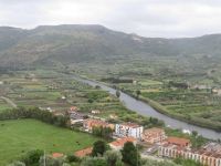 Blick vom Castello Serravalle in das Land