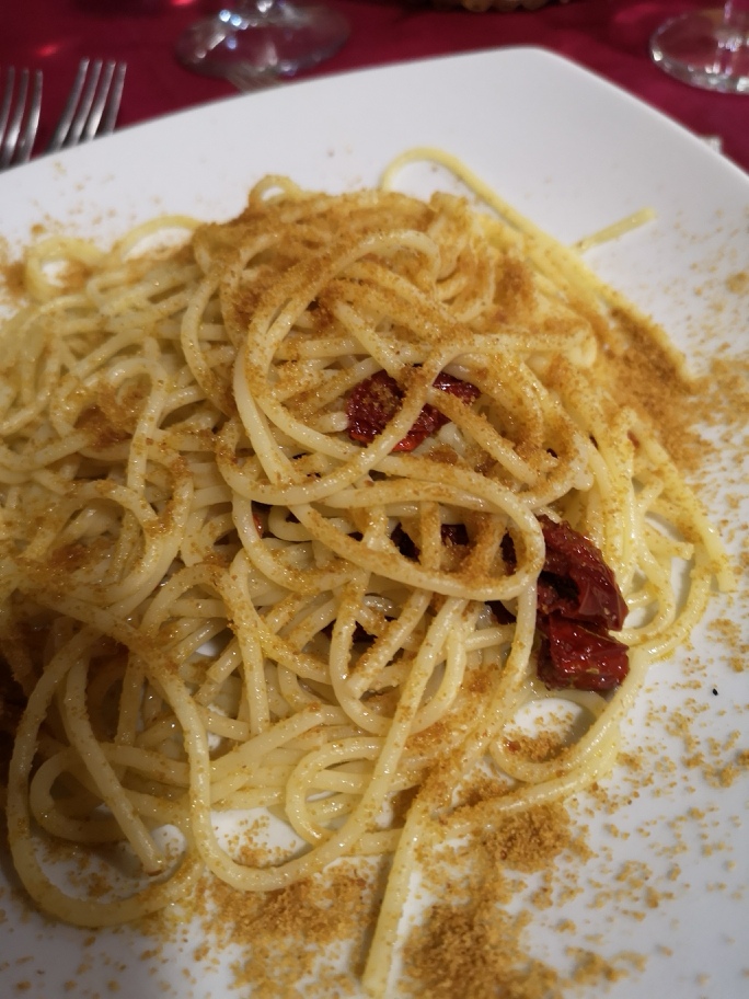 Spaghetti alla Bottarga, zubereitet von Gaetano 10.19